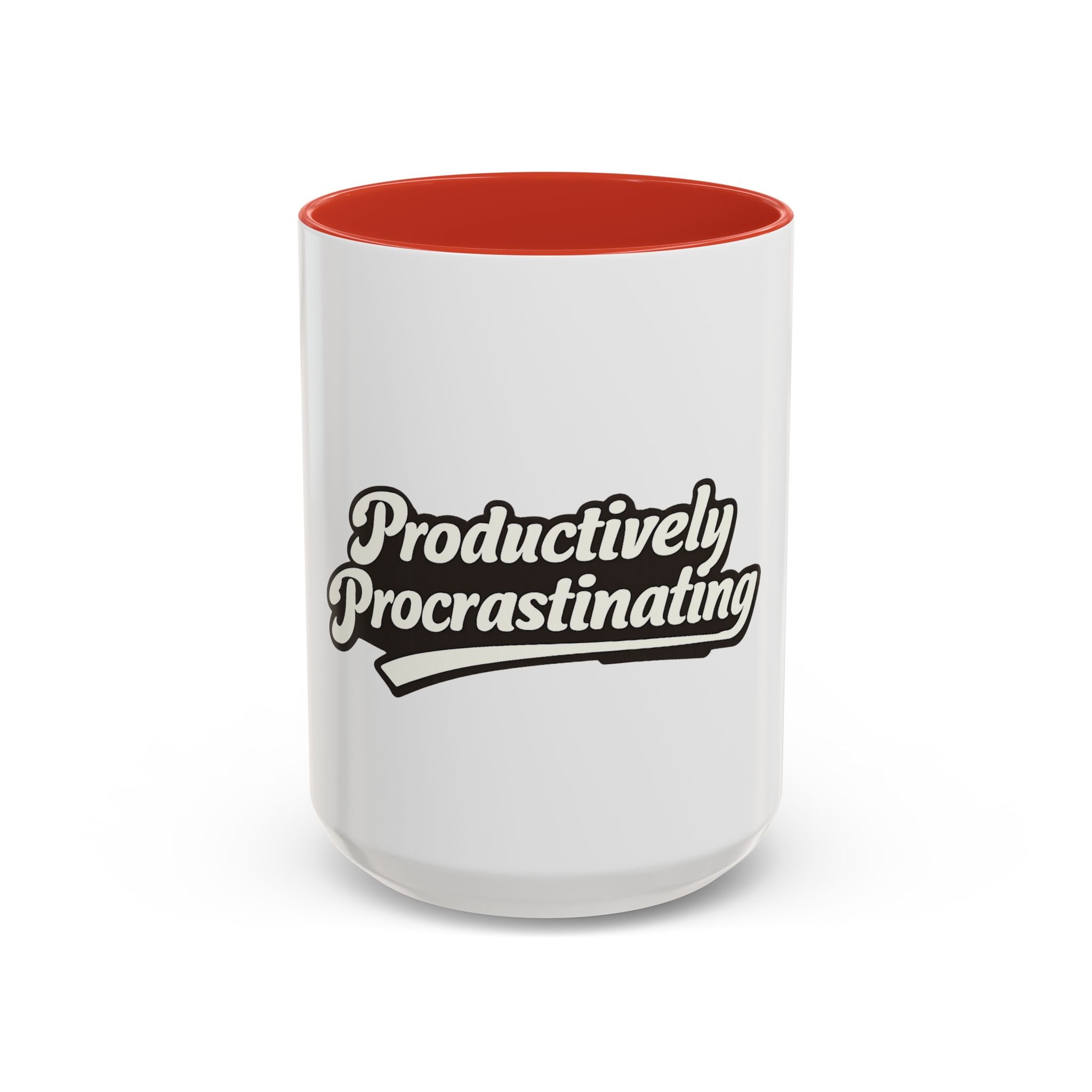 Productively Procrastinating Accent Coffee Mug — Funny Motivational 11/15oz