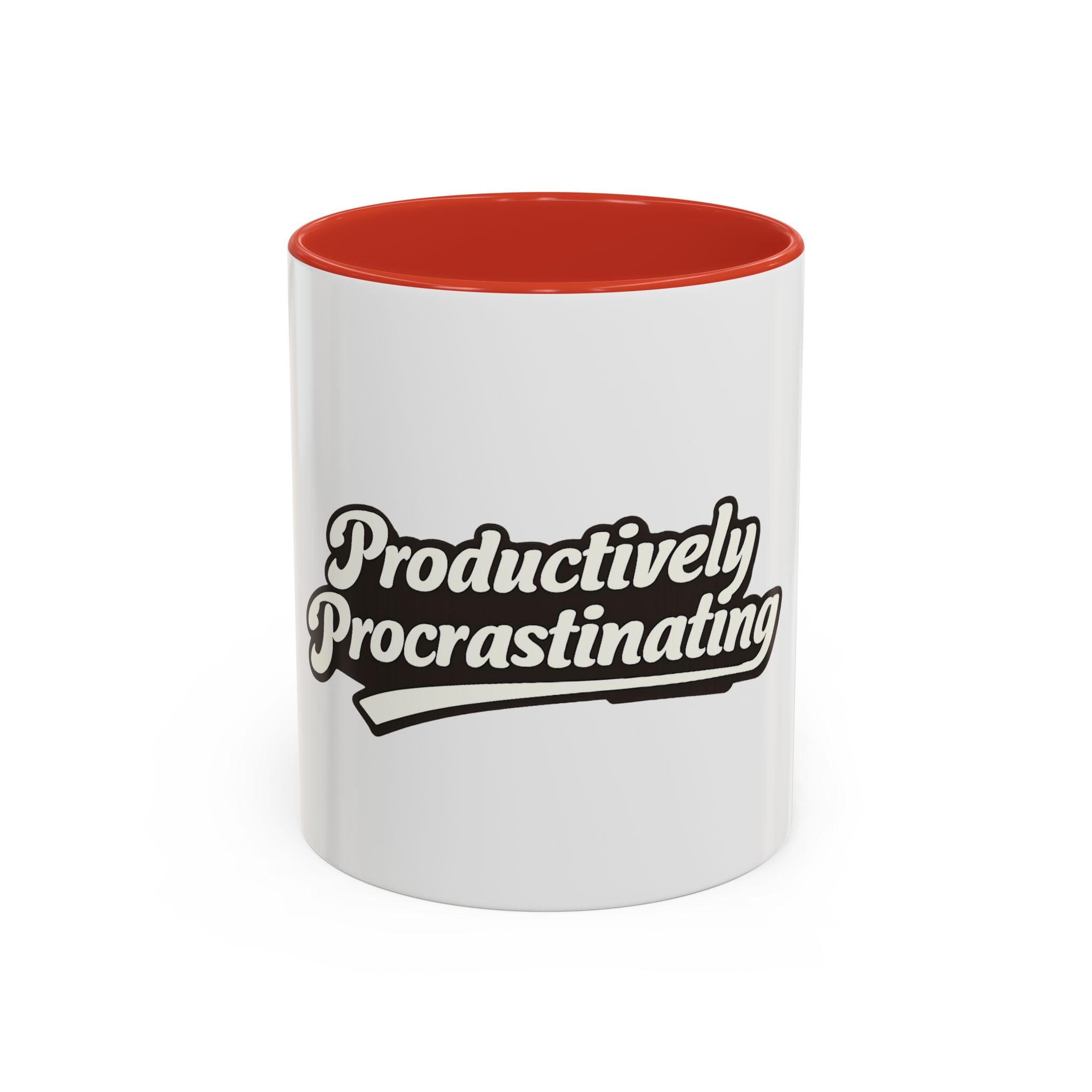 Productively Procrastinating Accent Coffee Mug — Funny Motivational 11/15oz