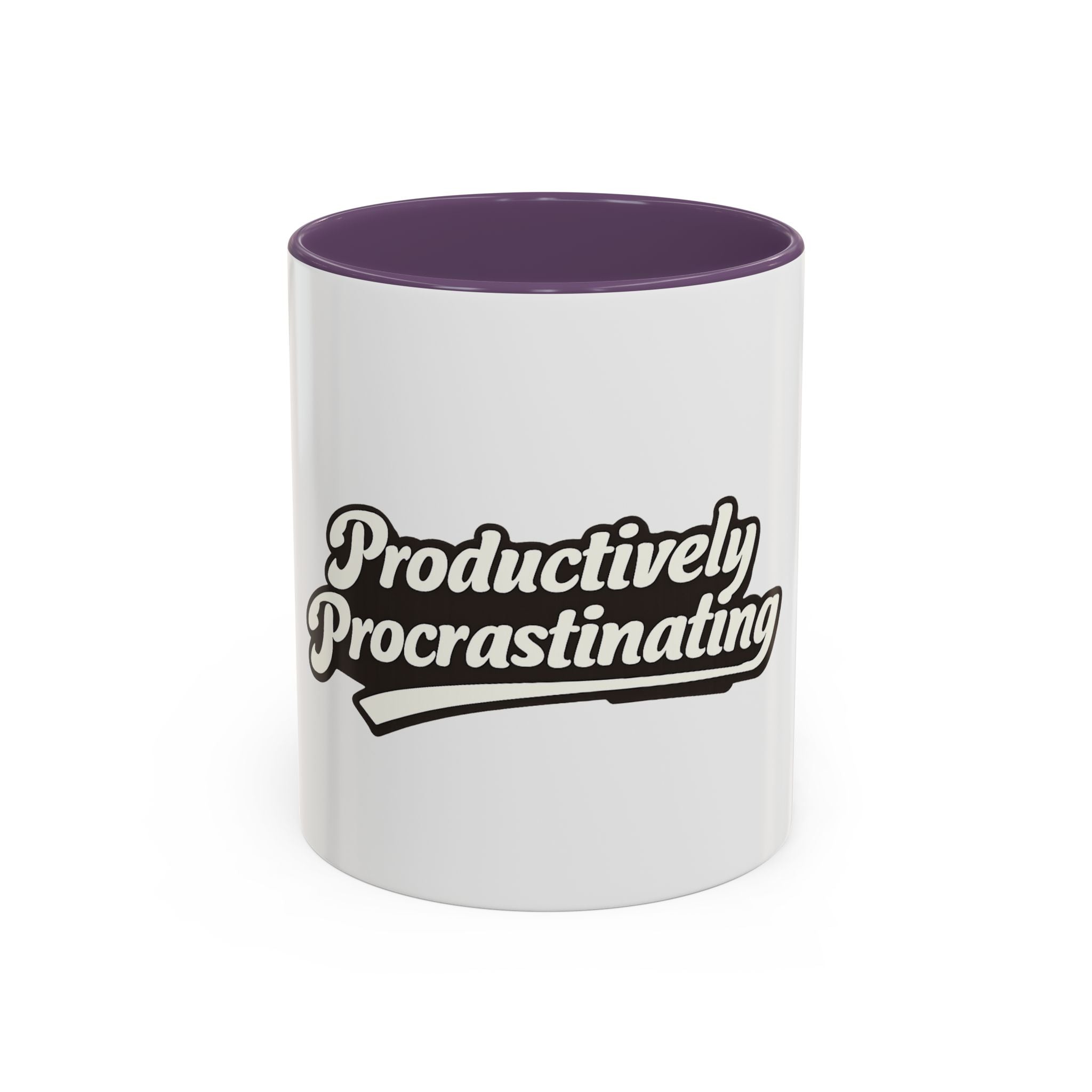 Productively Procrastinating Accent Coffee Mug — Funny Motivational 11/15oz