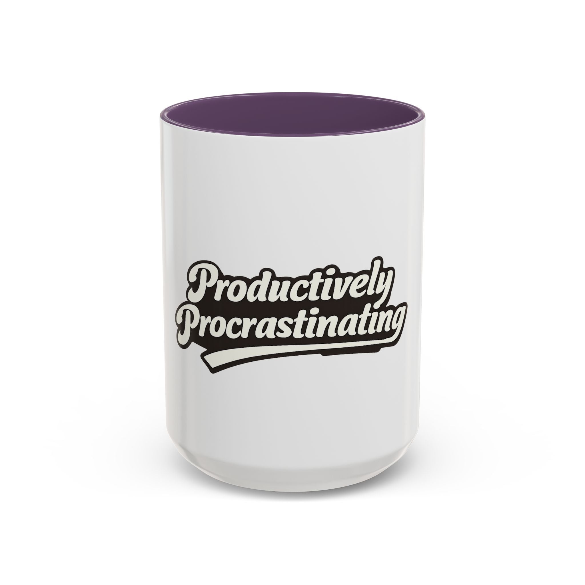 Productively Procrastinating Accent Coffee Mug — Funny Motivational 11/15oz
