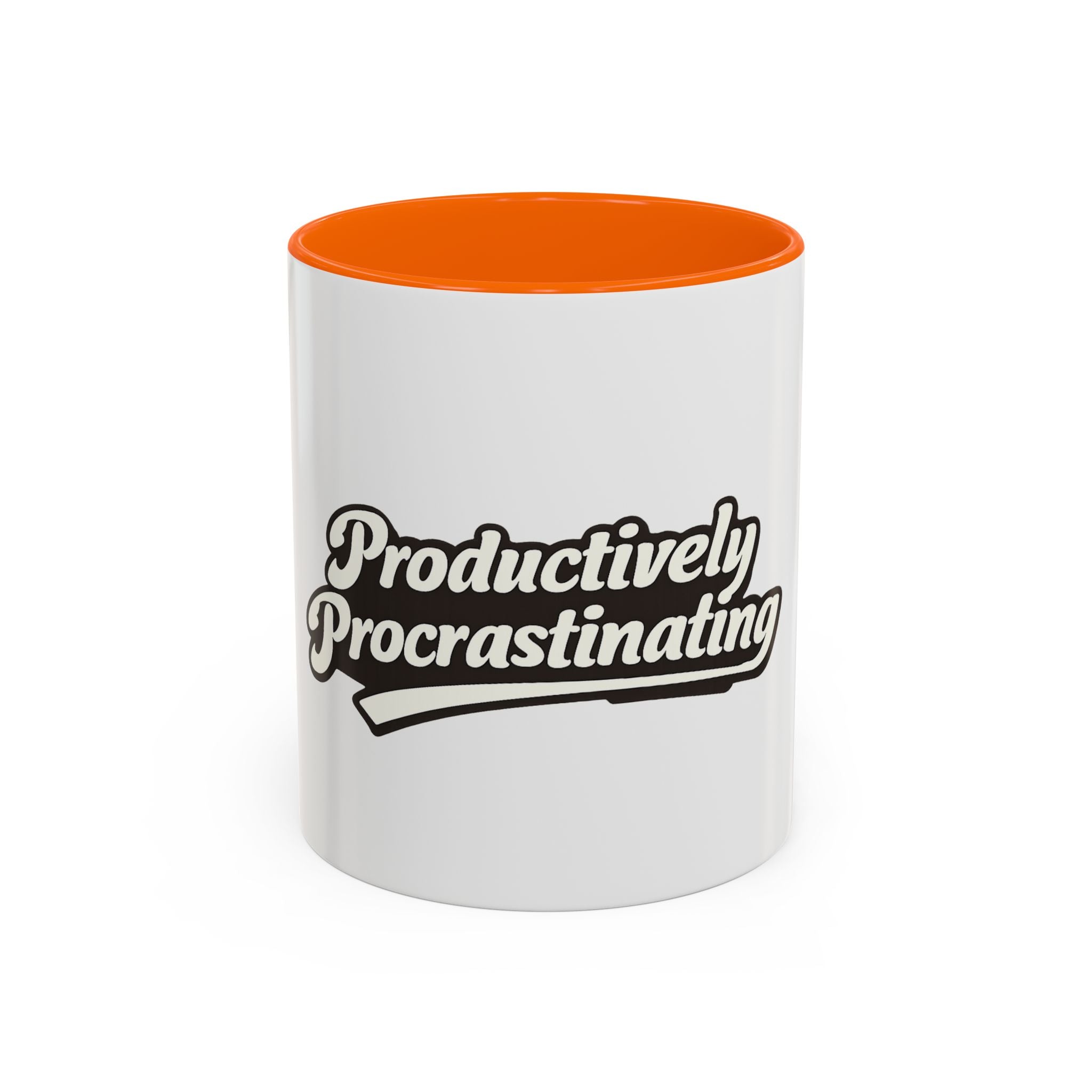 Productively Procrastinating Accent Coffee Mug — Funny Motivational 11/15oz