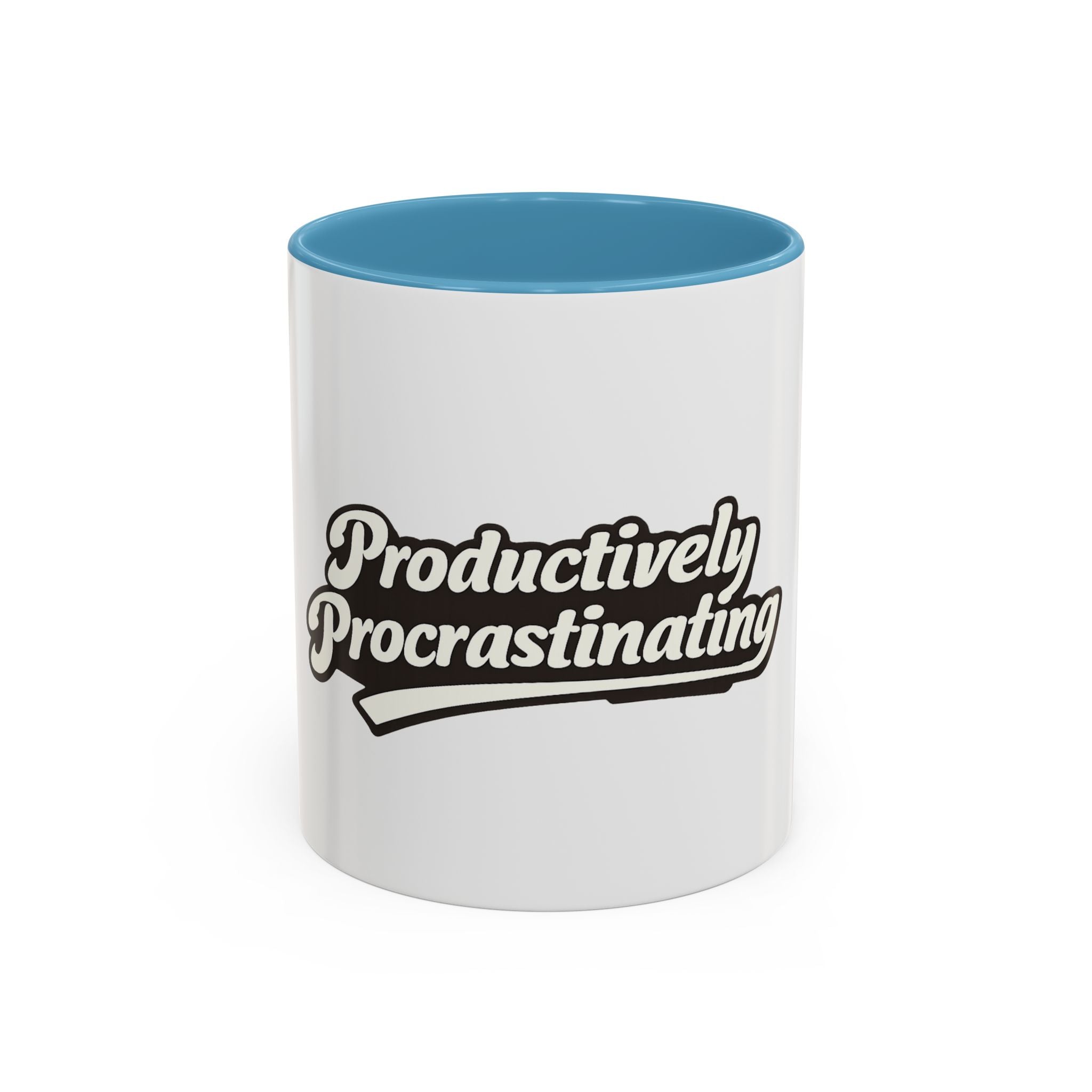 Productively Procrastinating Accent Coffee Mug — Funny Motivational 11/15oz