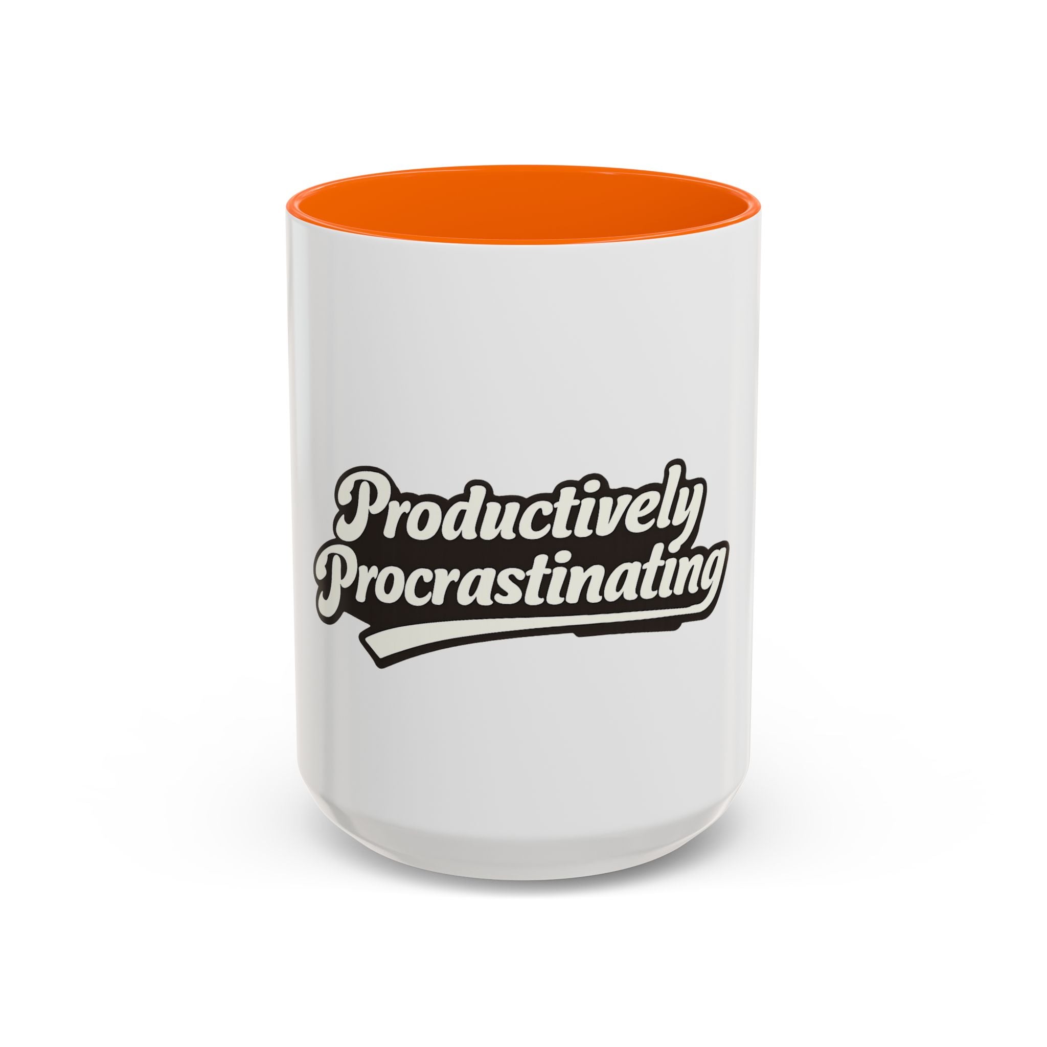 Productively Procrastinating Accent Coffee Mug — Funny Motivational 11/15oz